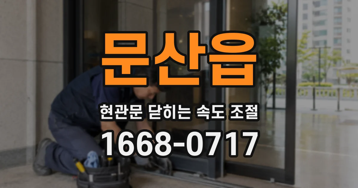 문산읍 현관문 닫히는 속도 조절