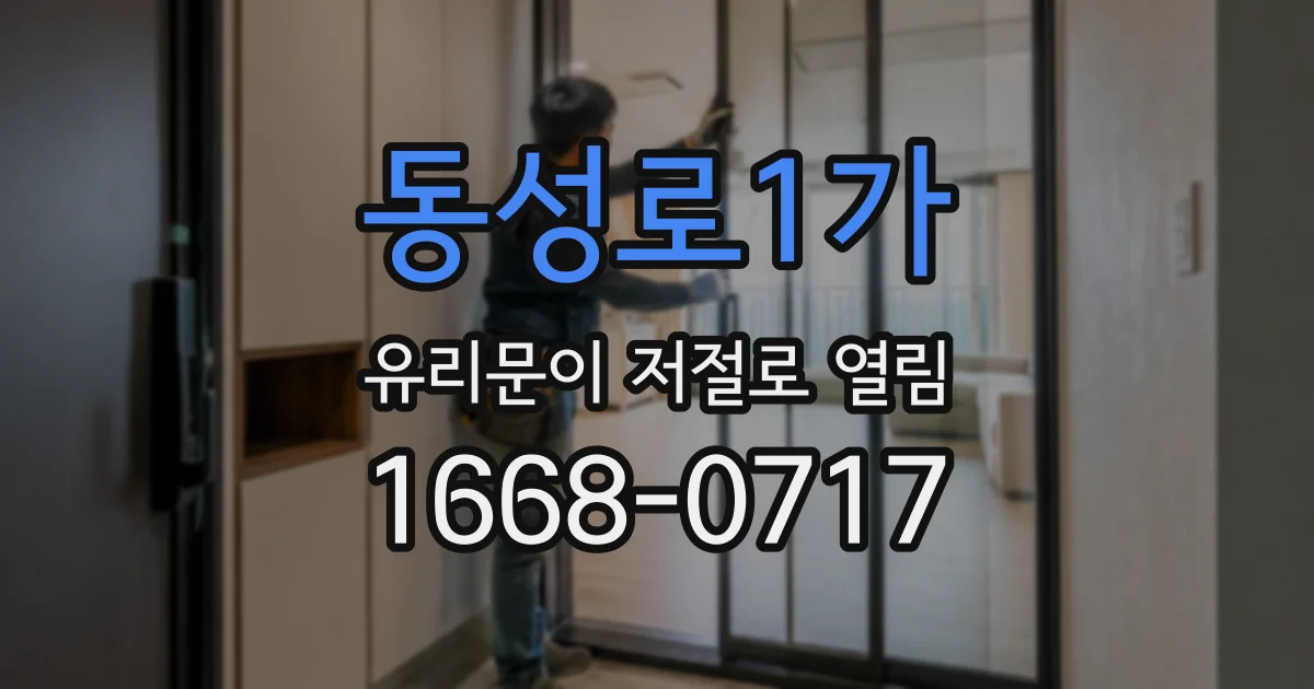 동성로1가 유리문이 저절로 열림