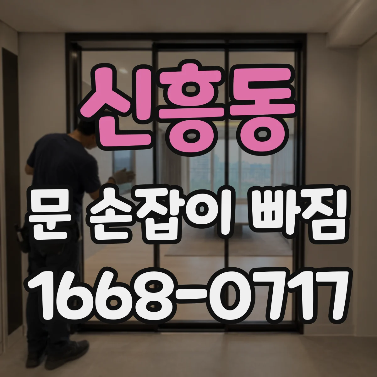 신흥동 문 손잡이 빠짐