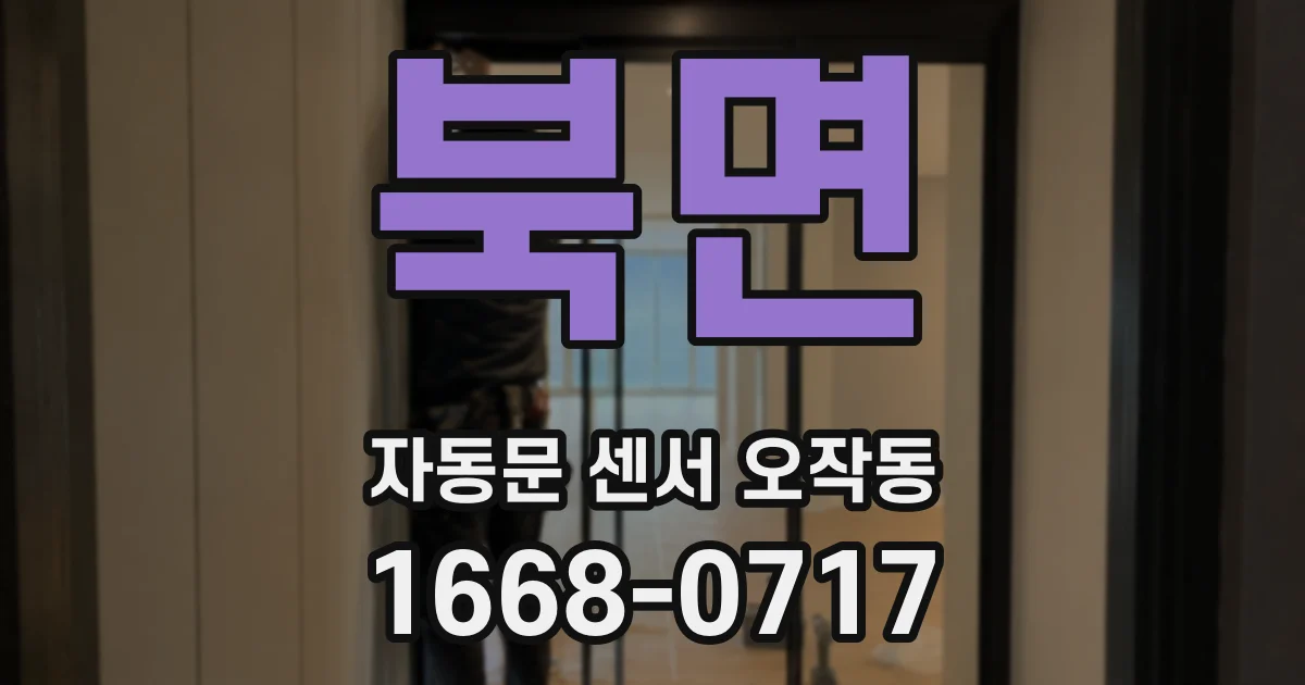 북면 자동문 센서 오작동