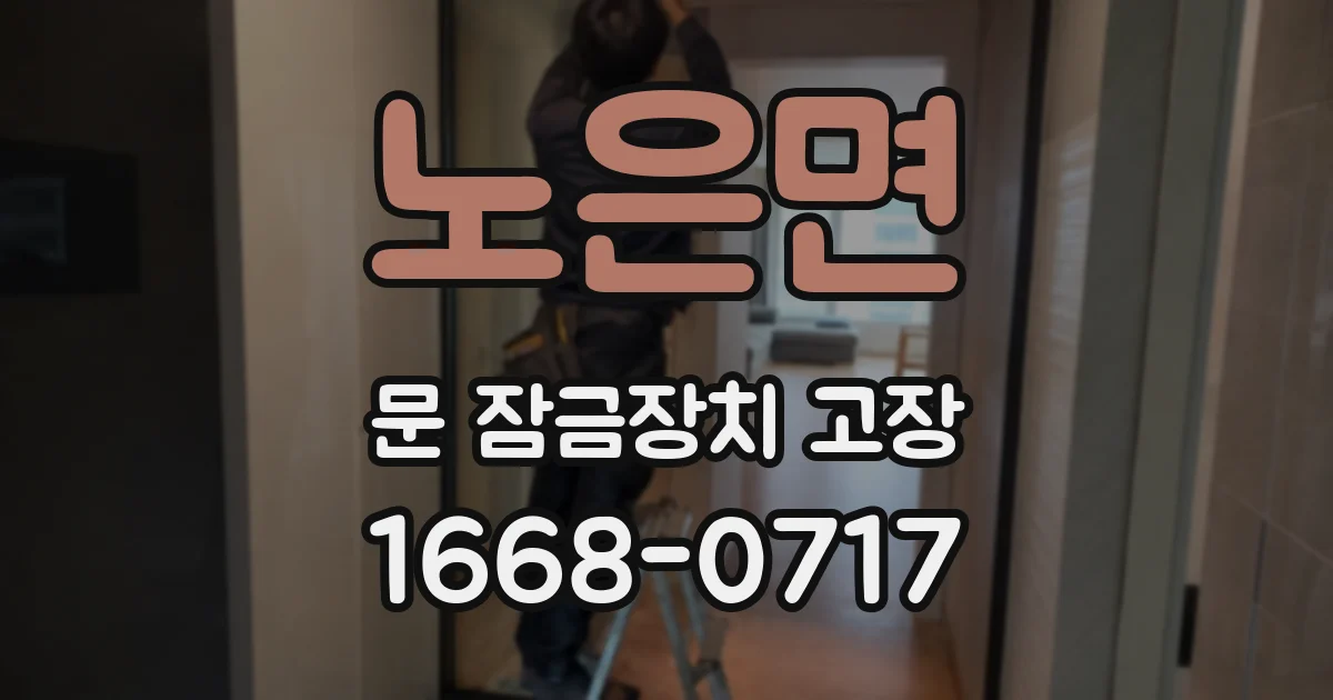 노은면 문 잠금장치 고장