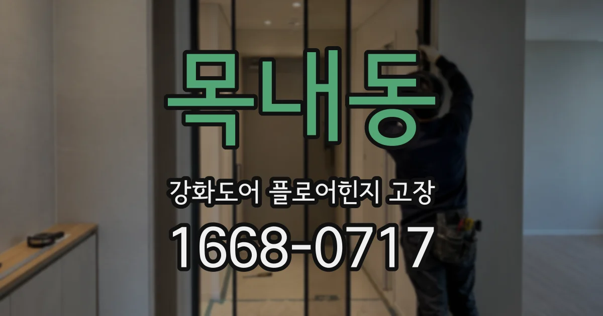 목내동 강화도어 플로어힌지 고장