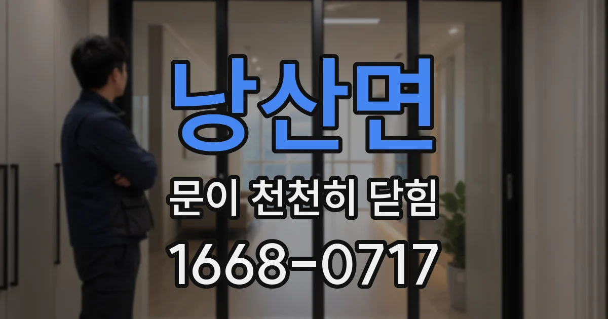 낭산면 문이 천천히 닫힘