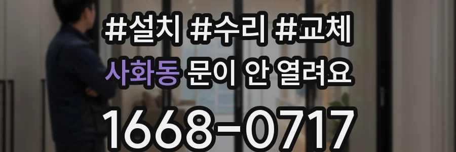 사화동 문이 안 열려요