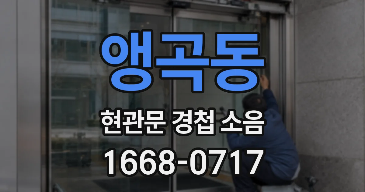 앵곡동 현관문 경첩 소음