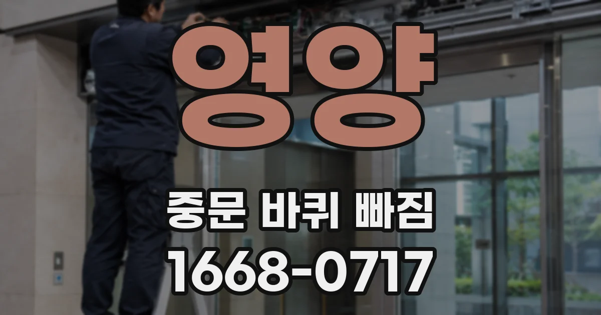 영양 중문 바퀴 빠짐