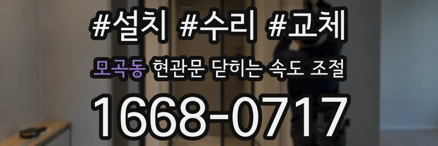 모곡동 현관문 닫히는 속도 조절