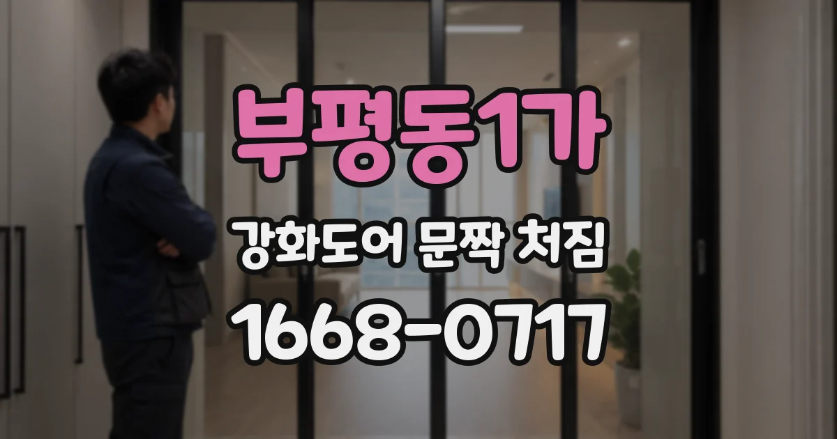 부평동1가 강화도어 문짝 처짐