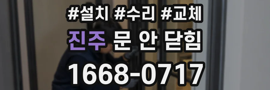 진주 문 안 닫힘