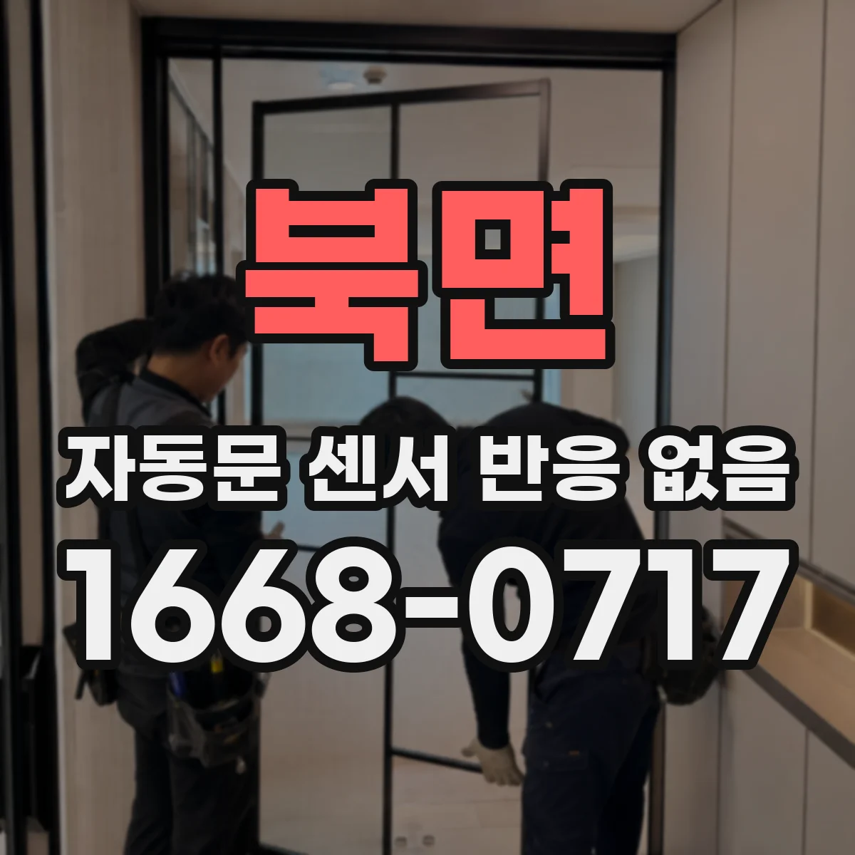 북면 자동문 센서 반응 없음