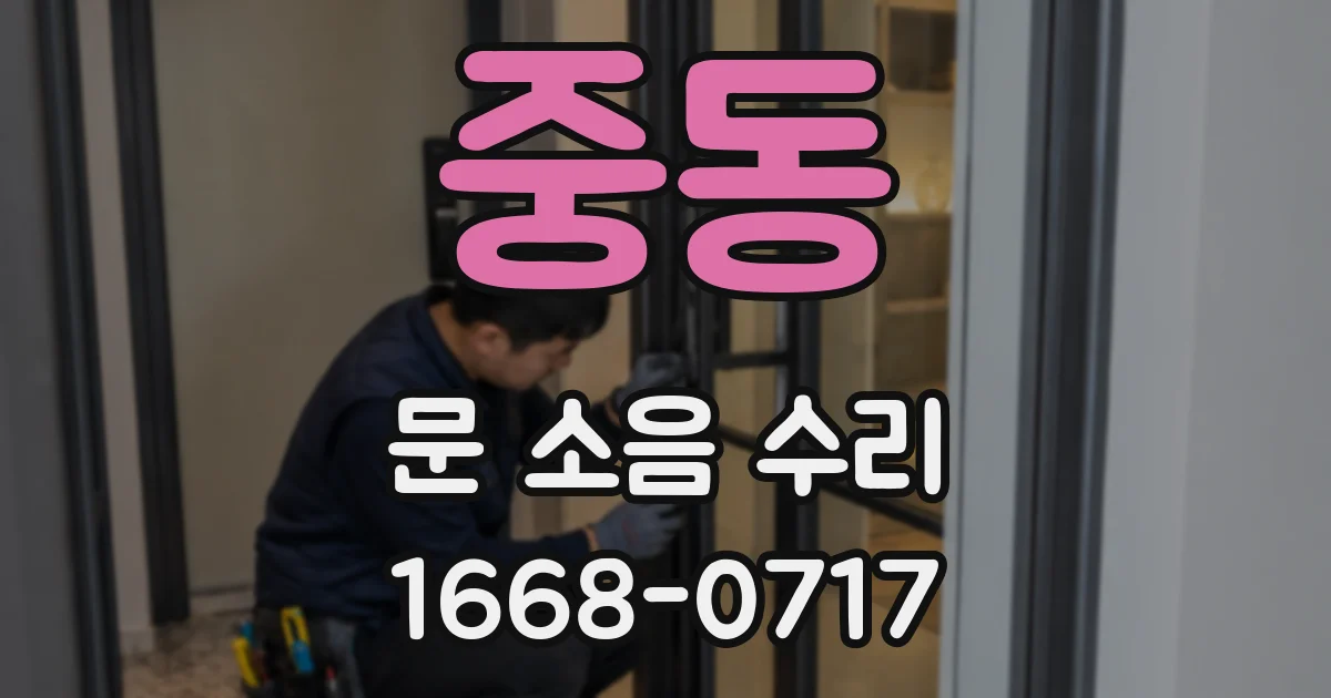 중동 문 소음 수리
