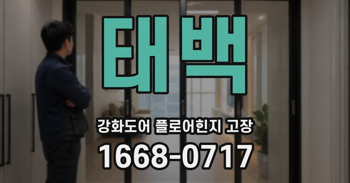 태백 강화도어 플로어힌지 고장