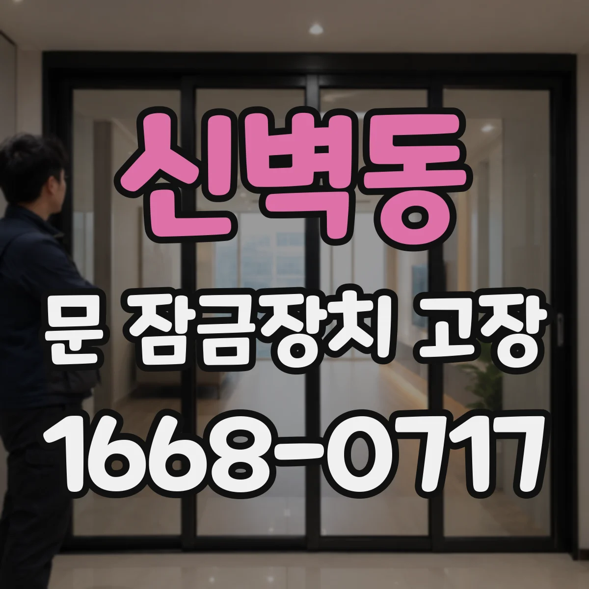 신벽동 문 잠금장치 고장