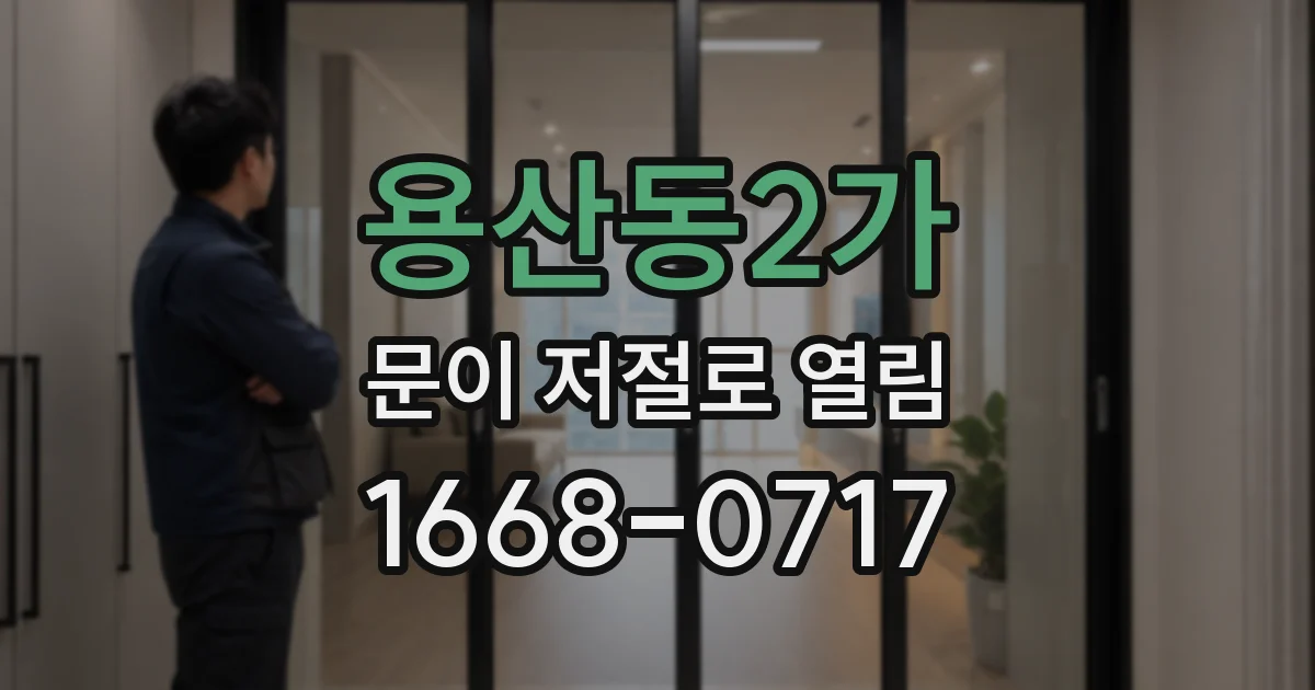 용산동2가 문이 저절로 열림