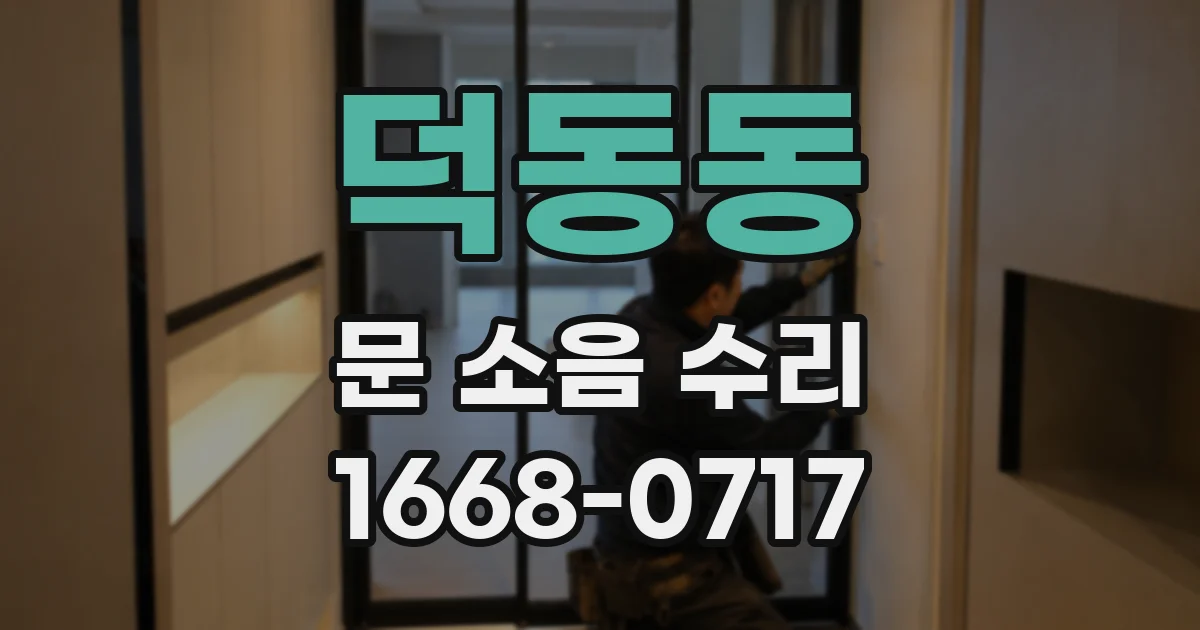 덕동동 문 소음 수리