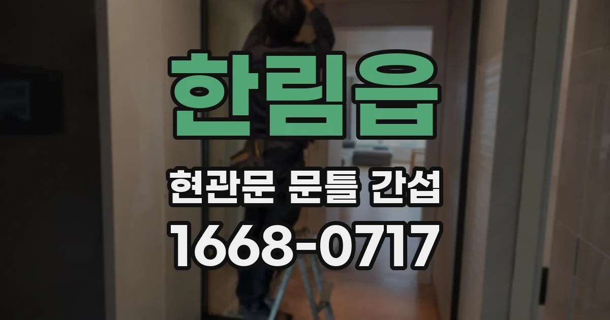 한림읍 현관문 문틀 간섭