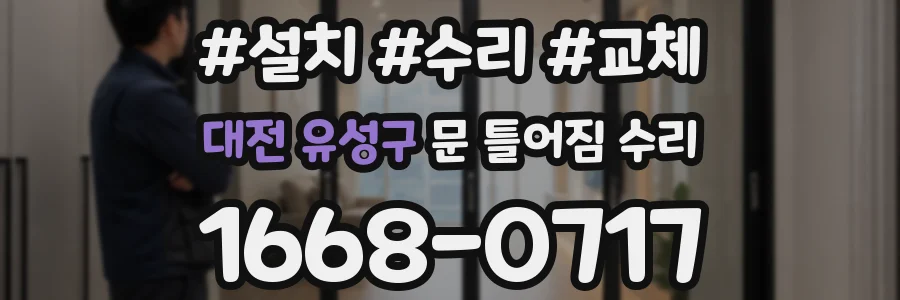 대전 유성구 문 틀어짐 수리