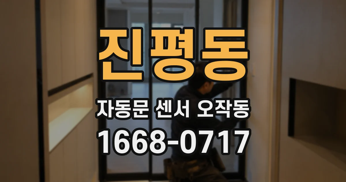 진평동 자동문 센서 오작동