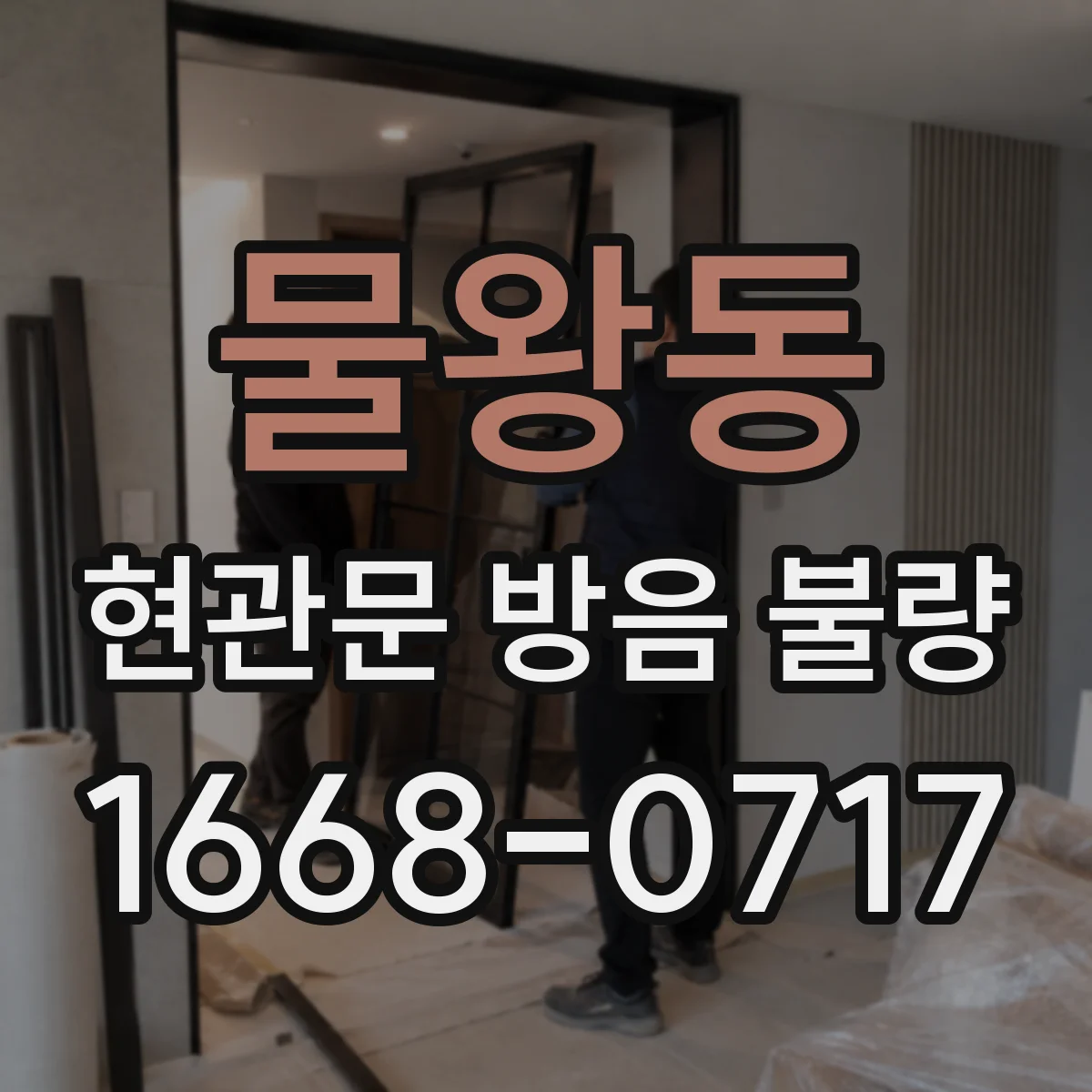 물왕동 현관문 방음 불량