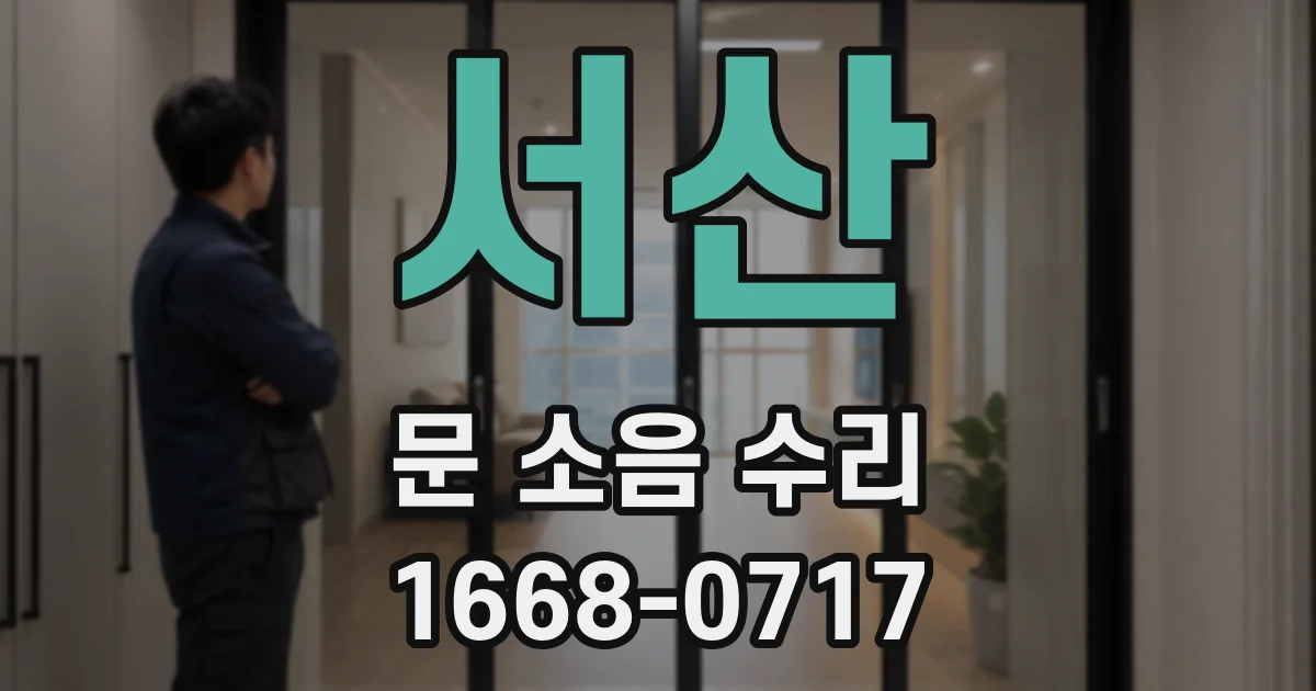 서산 문 소음 수리