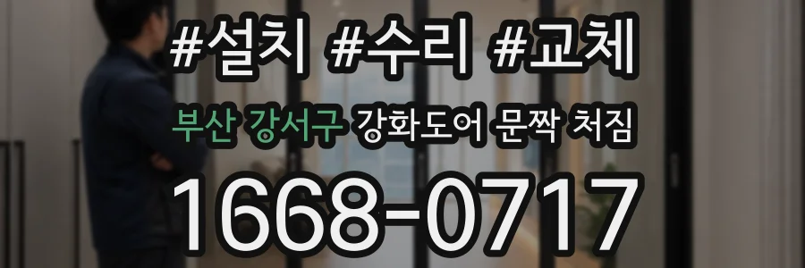 부산 강서구 강화도어 문짝 처짐