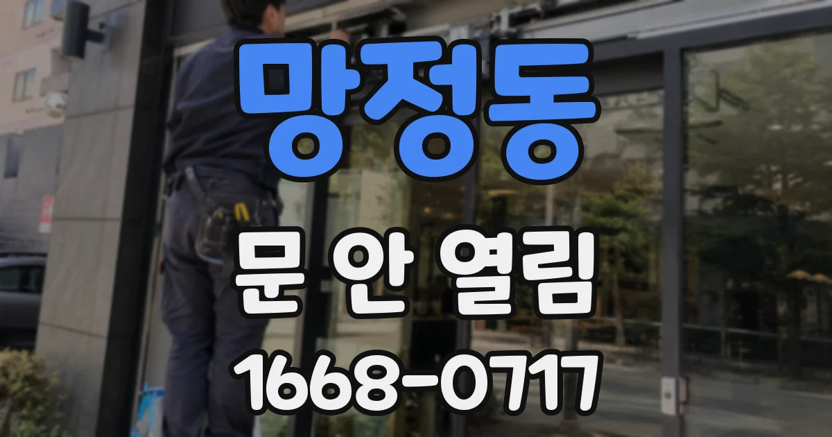 망정동 문 안 열림