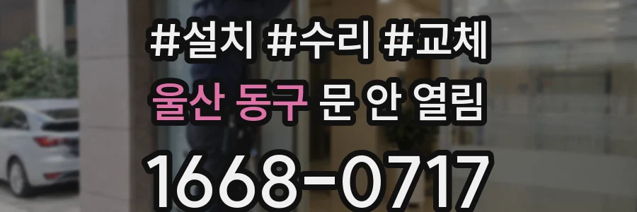 울산 동구 문 안 열림