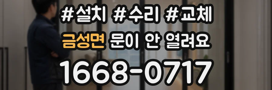 금성면 문이 안 열려요