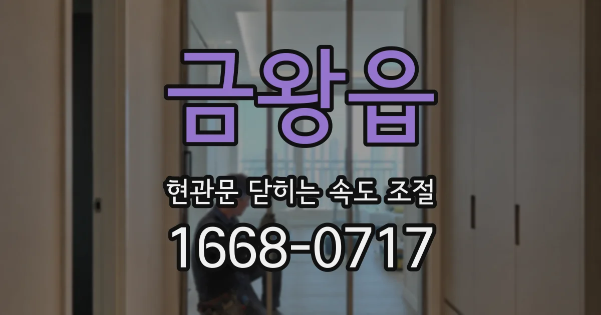 금왕읍 현관문 닫히는 속도 조절