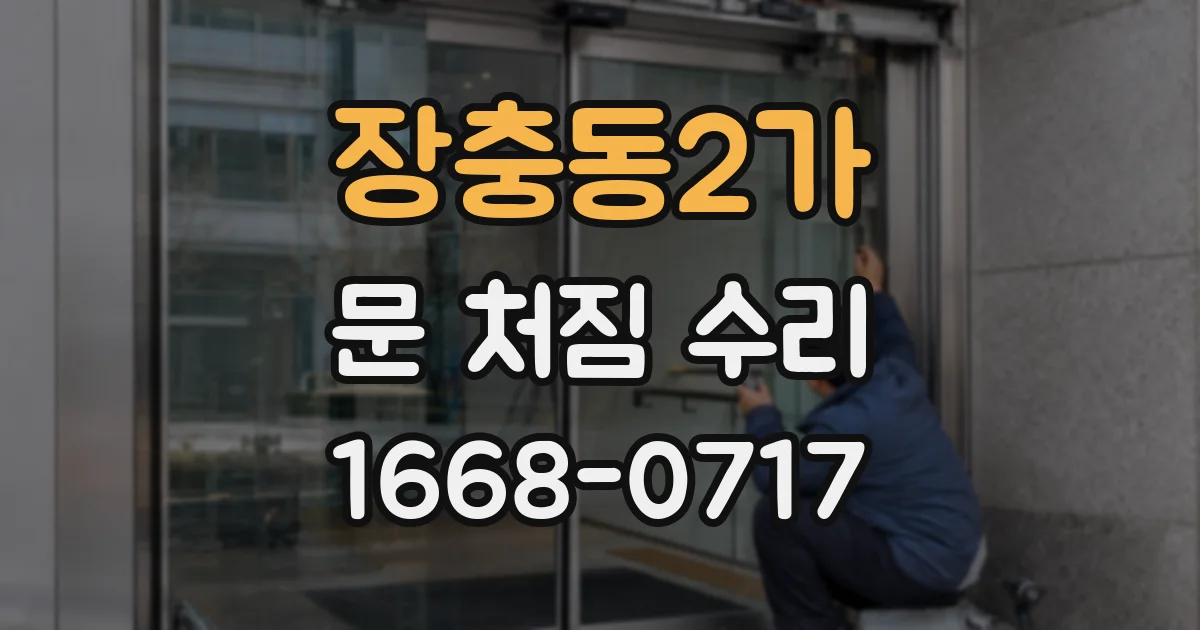 장충동2가 문 처짐 수리