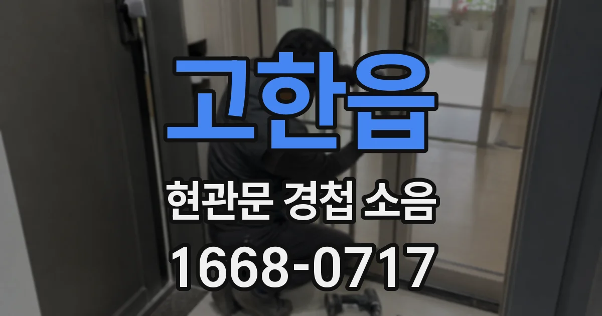 고한읍 현관문 경첩 소음