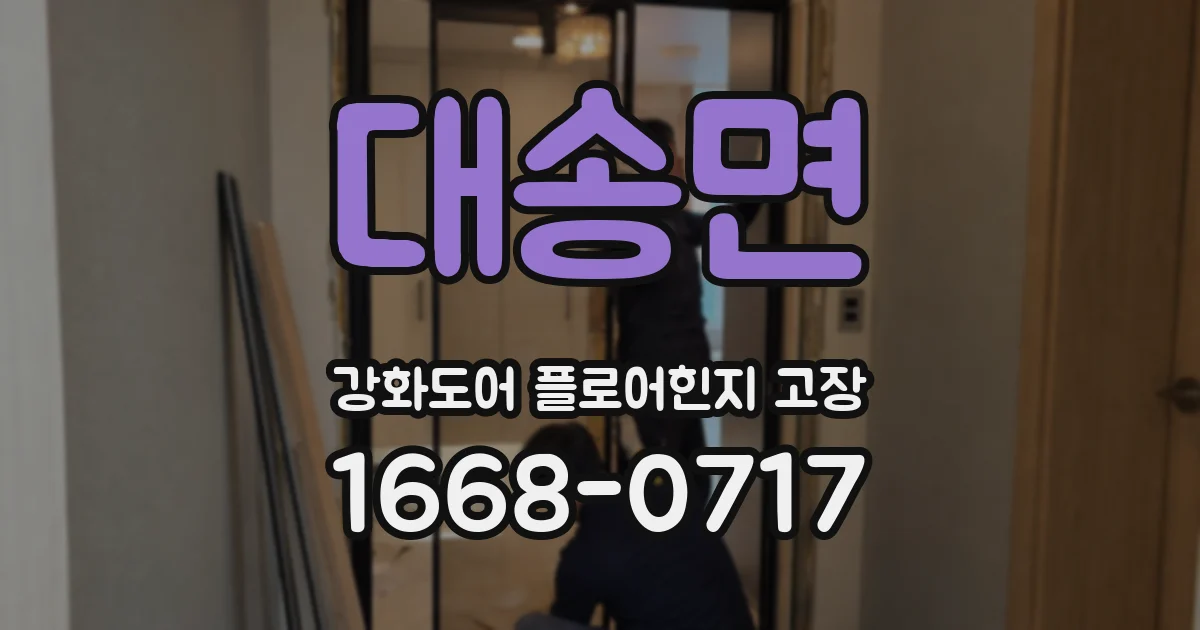 대송면 강화도어 플로어힌지 고장