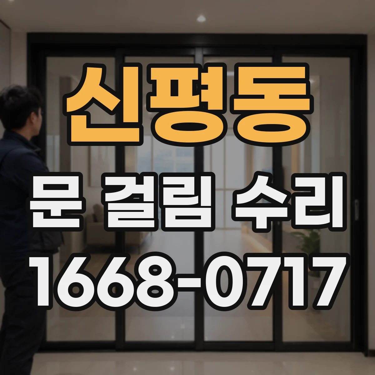 신평동 문 걸림 수리