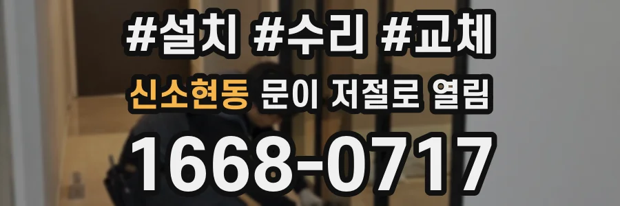 신소현동 문이 저절로 열림