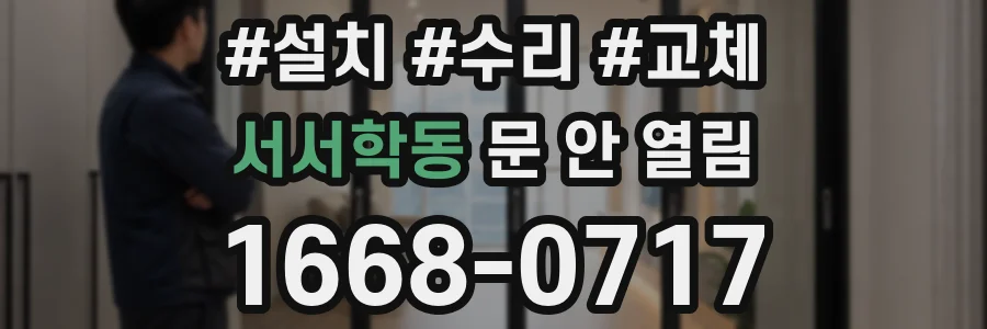 서서학동 문 안 열림