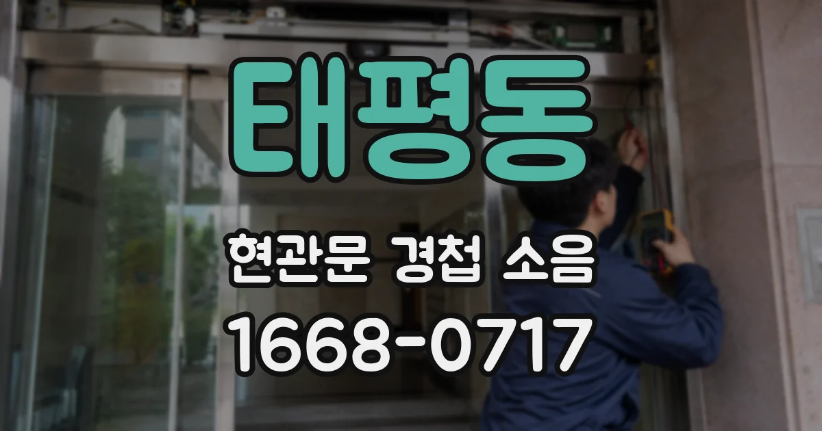 태평동 현관문 경첩 소음