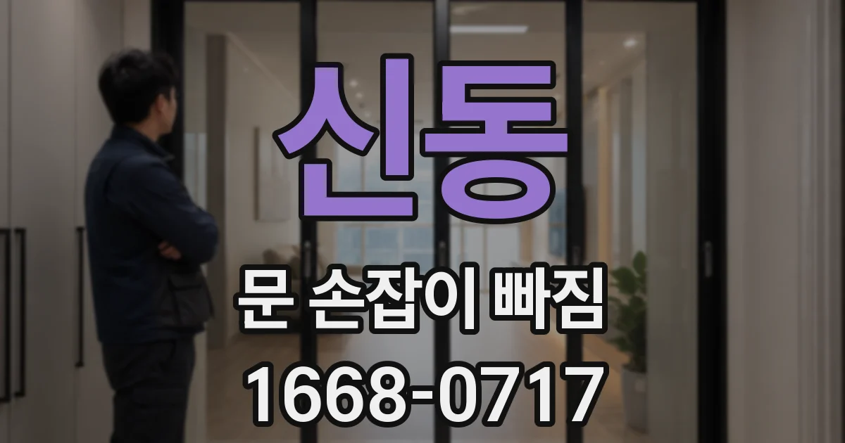 신동 문 손잡이 빠짐