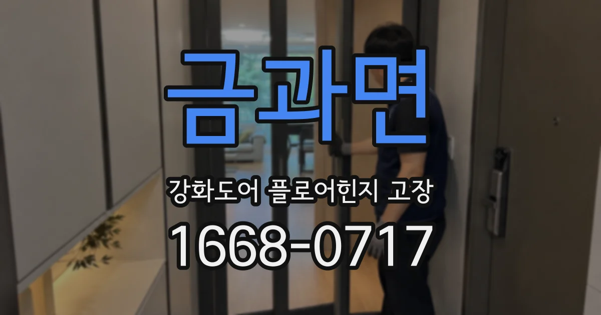 금과면 강화도어 플로어힌지 고장
