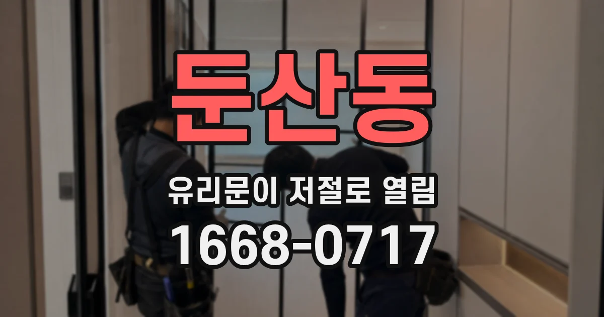 둔산동 유리문이 저절로 열림