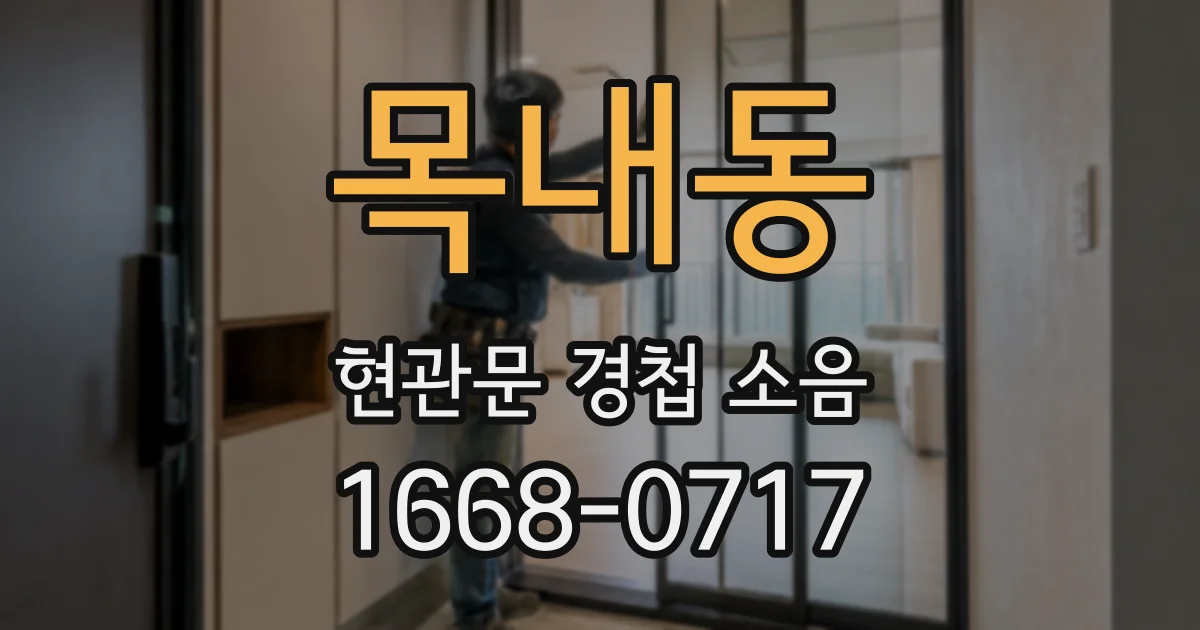목내동 현관문 경첩 소음