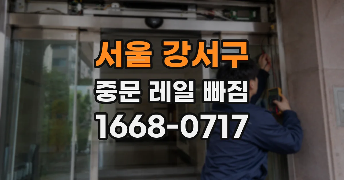 서울 강서구 중문 레일 빠짐