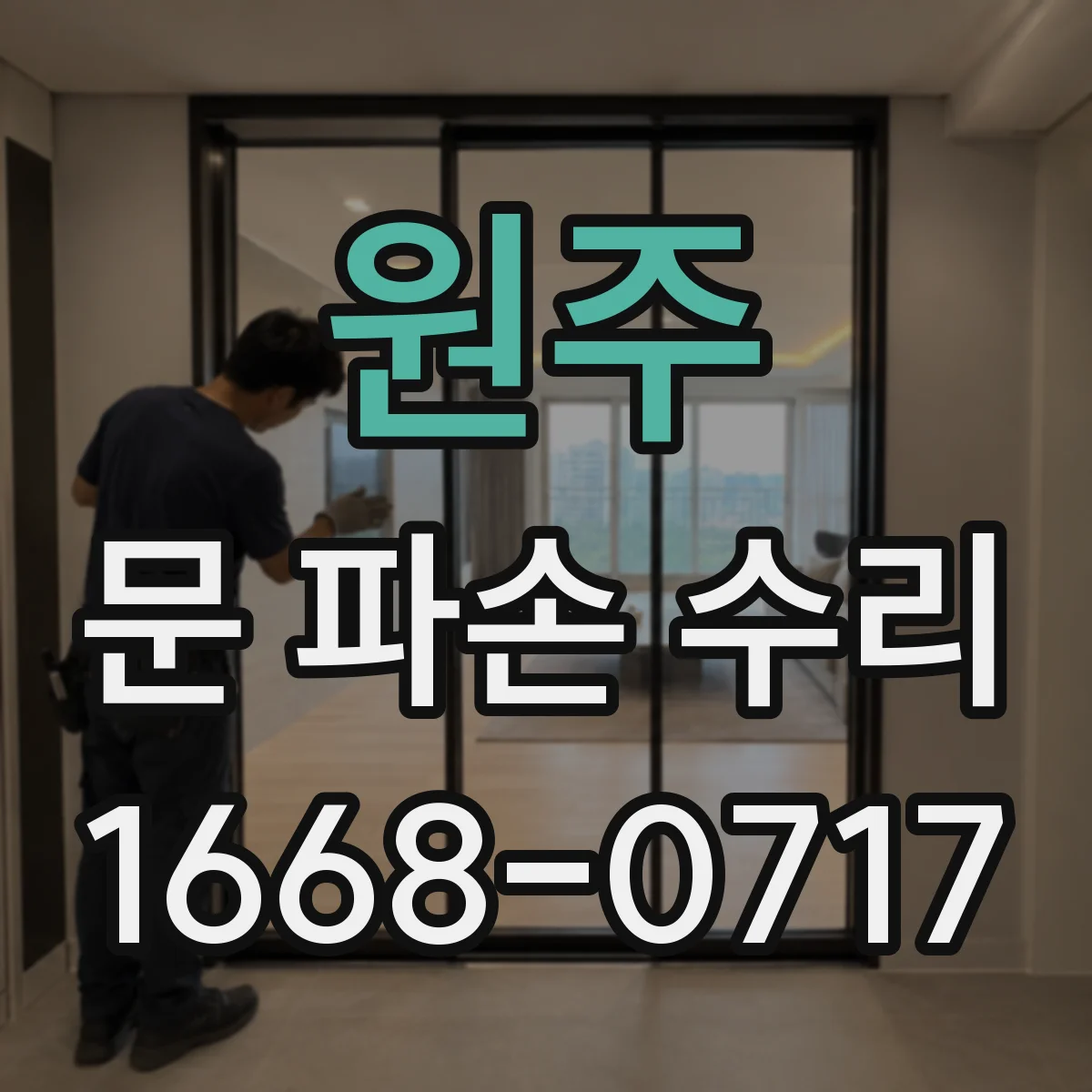 원주 문 파손 수리 당장 연락 전 할 임시 조치 체크리스트