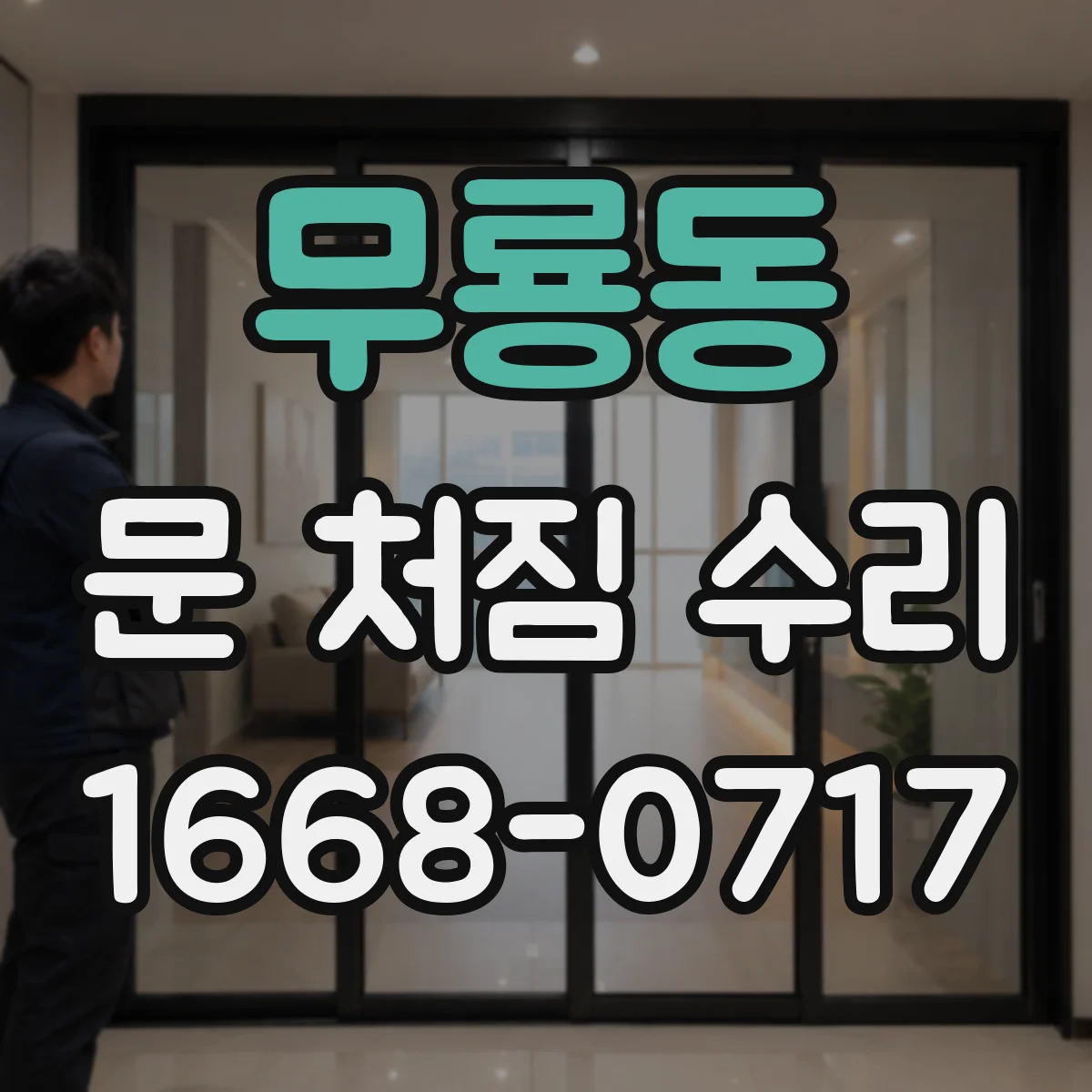 무룡동 문 처짐 수리