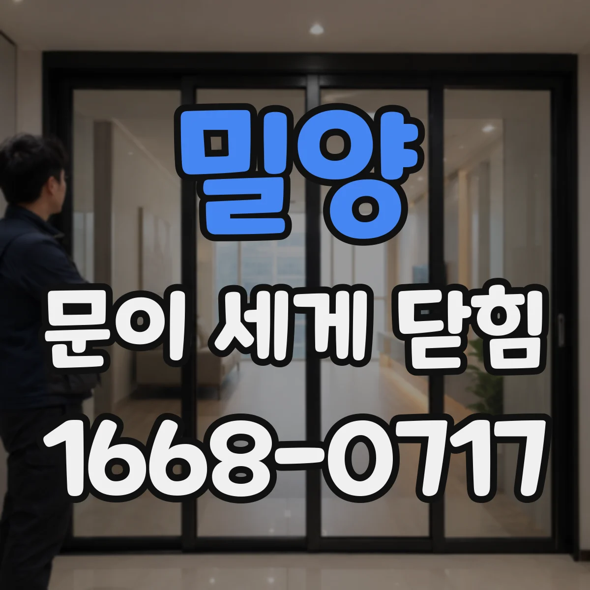 밀양 문이 세게 닫힘