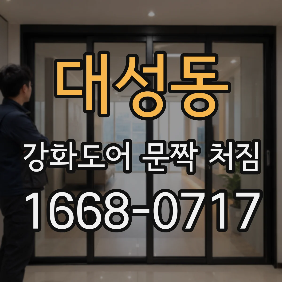 대성동 강화도어 문짝 처짐