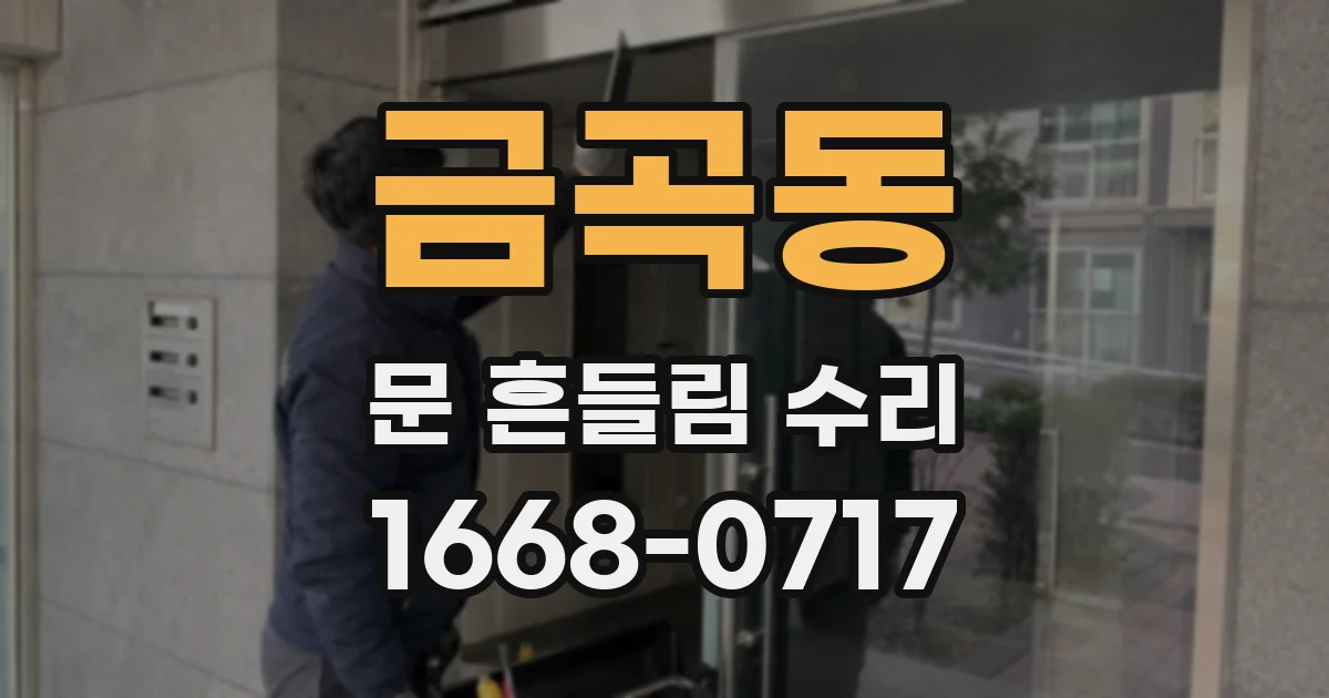 금곡동 문 흔들림 수리