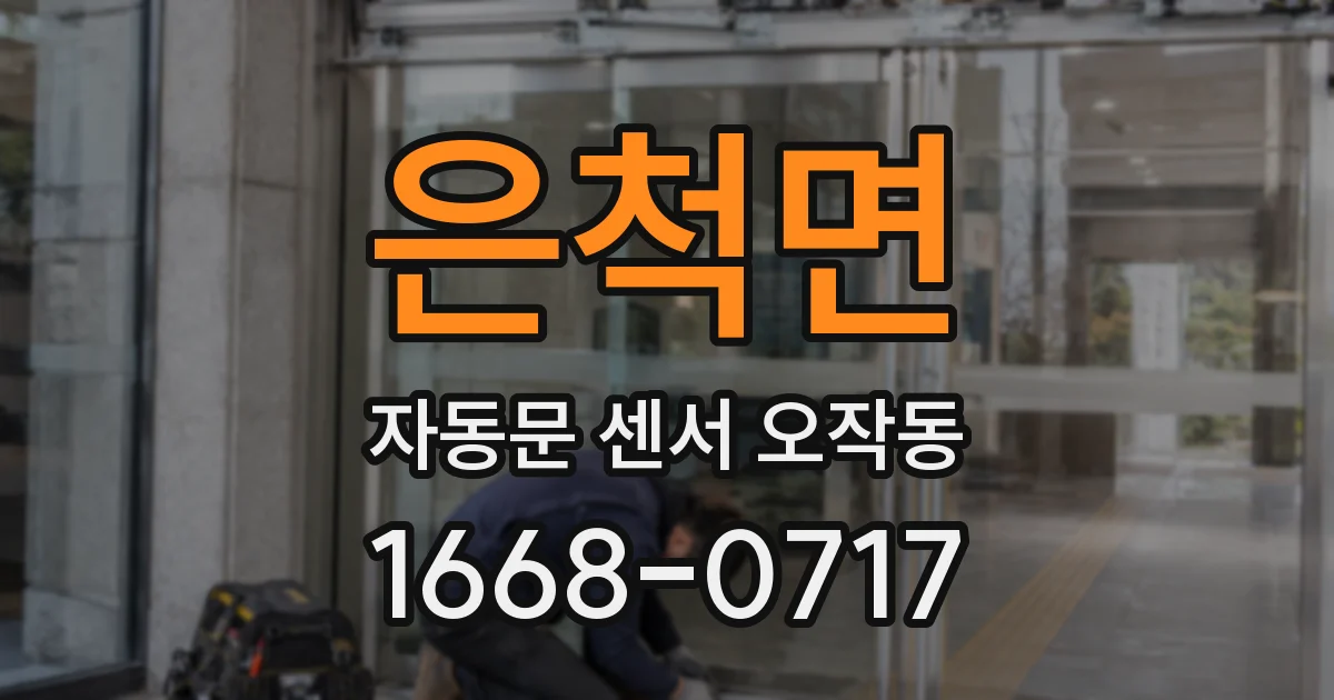 은척면 자동문 센서 오작동