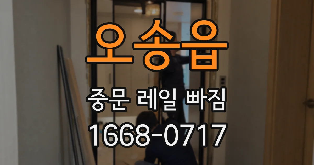 오송읍 중문 레일 빠짐