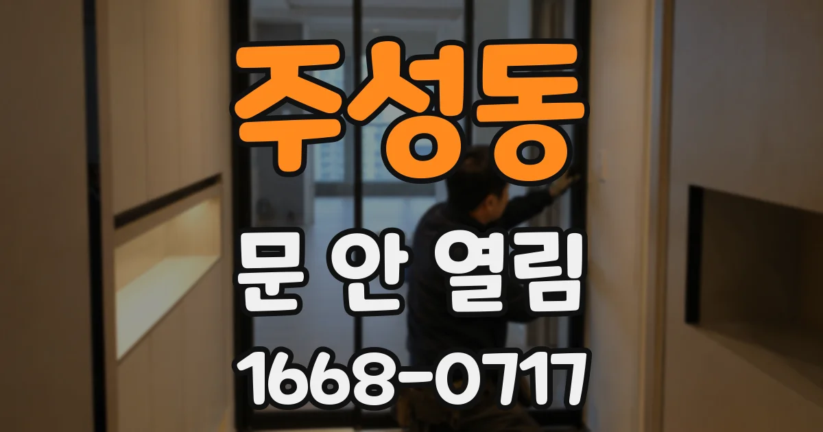 주성동 문 안 열림