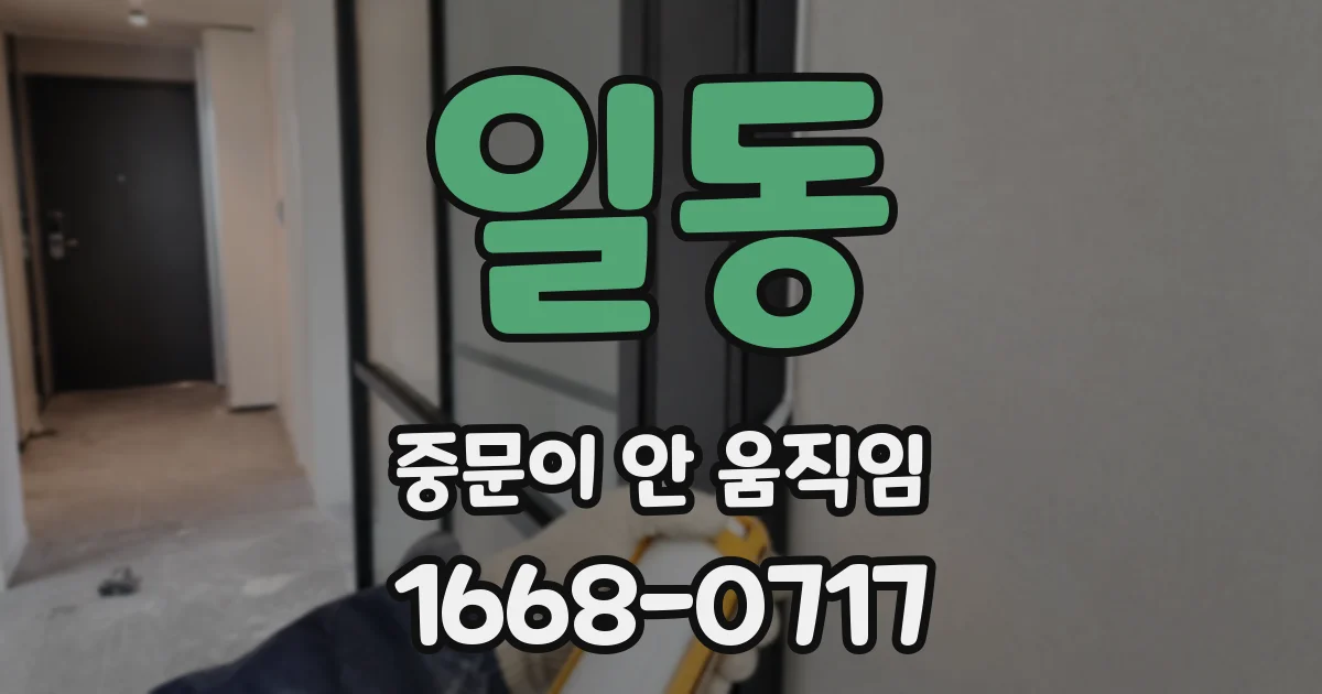 일동 중문이 안 움직임